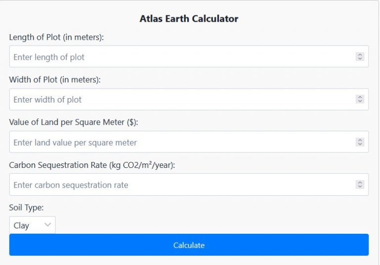 Atlas Earth Calculator