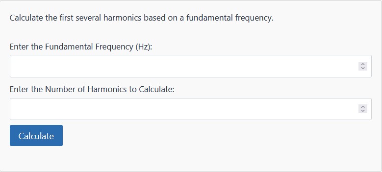 Harmonic Series Calculator