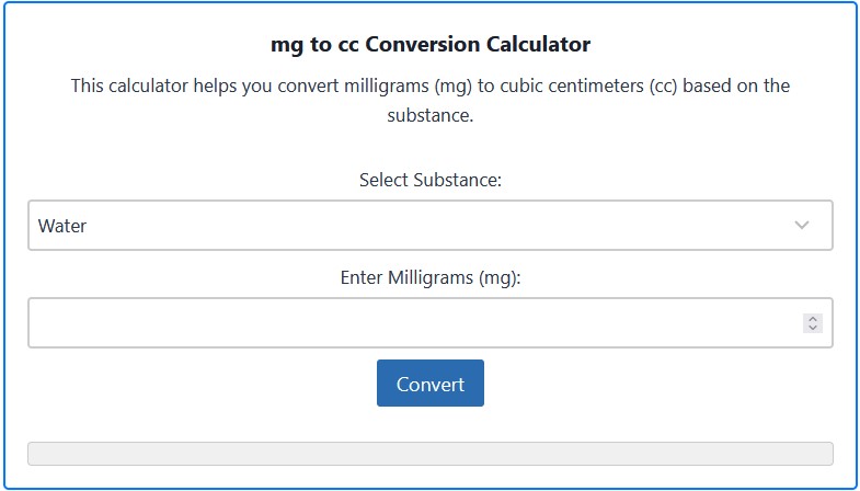 mg-to-cc-conversion-milligrams-to-cubic-centimeters-calculator