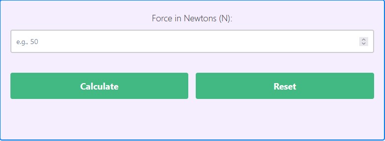 Newtons to Grams Conversion Calculator - (Convert N to G)