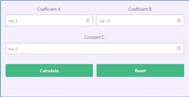 Standard Form to Slope Intercept Form Calculator